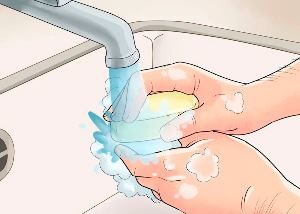 рисунок мытья рук с мылом