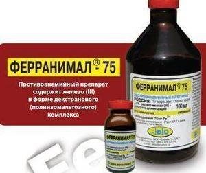 препарат с железом «Ферранимал-75»